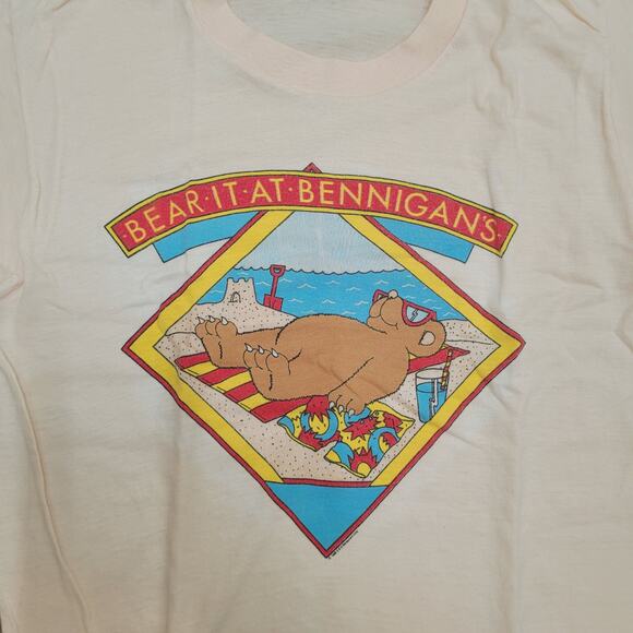 VTG 80s 50/50 PAPER THIN Single Stitch T-Shirt Mens XS / Womens S USA Made - Picture 2 of 4